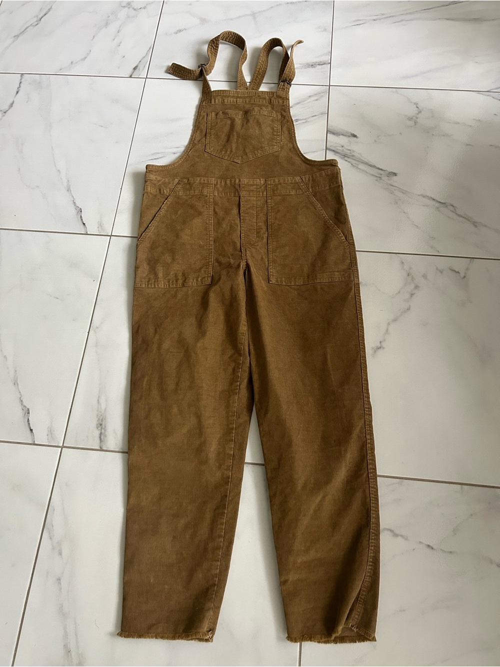 Aerie Corduroy Overalls Brown Small Petite y2k